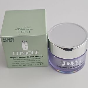 Clinique Repairwear Laser Focus Wrinkle Correcting Eye Cream 0.5 OZ